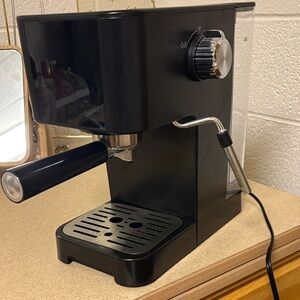 Black Espresso Machine